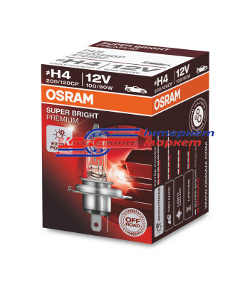 Автолампа Osram H4 Off-Road Super Bright Premium 12V 100/90W 62204SBP (1шт.)