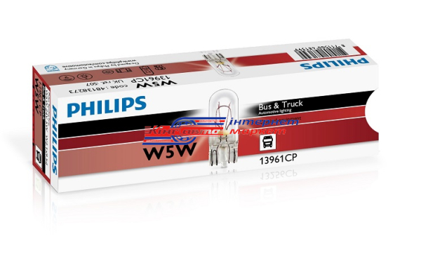 Автолампа Philips W5W Bus&Truck 24V 5W 13961CP (1 шт.)