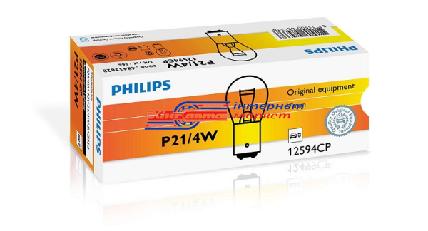 Автолампа Philips P21/4W Standard 12V 21/4W 12594CP (1 шт.)
