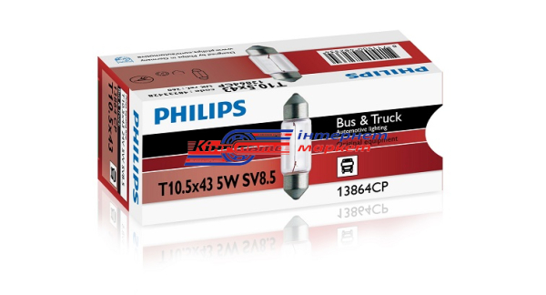 Автолампа Philips Fest T10.5x43 24V 5W 13864CP (1 шт.)