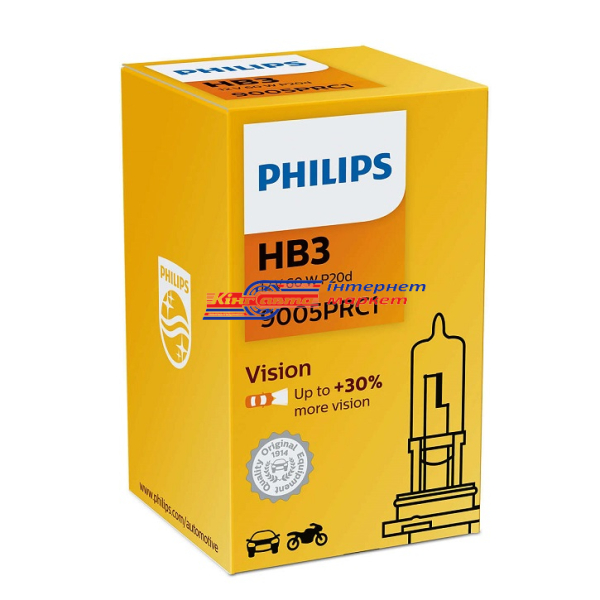 Автолампа Philips HB3 Vision 12V 60W 9005PRC1 (1 шт.)