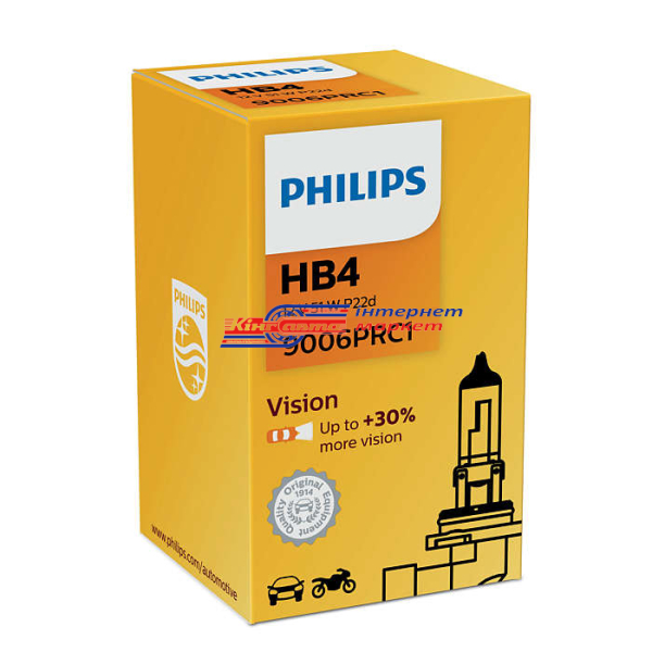 Автолампа Philips HB4 Vision 12V 55W 9006PRC1 (1 шт.)