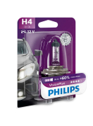 Автолампи Автолампа Philips H4 VisionPlus 12V 60/55W 12342VPB1 (1 шт.)