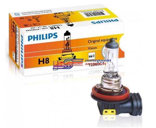 Автолампа Philips H8 Standard 12V 35W 12360C1 (1шт.)