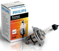 Автолампи Автолампа Philips H4 Premium 12V 60/55W 12342PRC1 (1 шт.)
