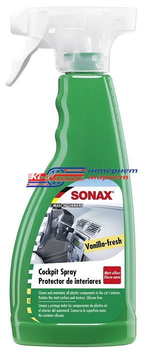 Очисник пластику матовий Sonax CockpitPfleger 360241 Vanila-Fresh 500мл
