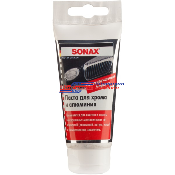 Паста для хрому і алюмінію Sonax 308000 Chrome &Alu Paste 75мл