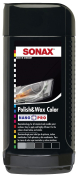 Автокосметика Поліроль для кузова з воском Sonax Polish+Wax 296141 Color чорний 250мл