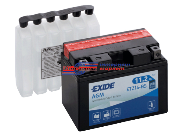 EXIDE AGM ETZ14-BS 11,2Ah\205A Euro батарея аккумуляторная