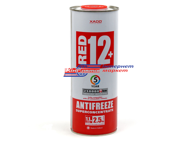 XADO Antifreeze Red Superconcentrate G12+ 1л рідина охолоджуюча (антифріз, концентрат, червоний)