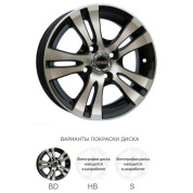 Диски Диск автомобільний Tech-line модель 422 5.5х14 PCD 4x98 ch 58,6 ET 32BD