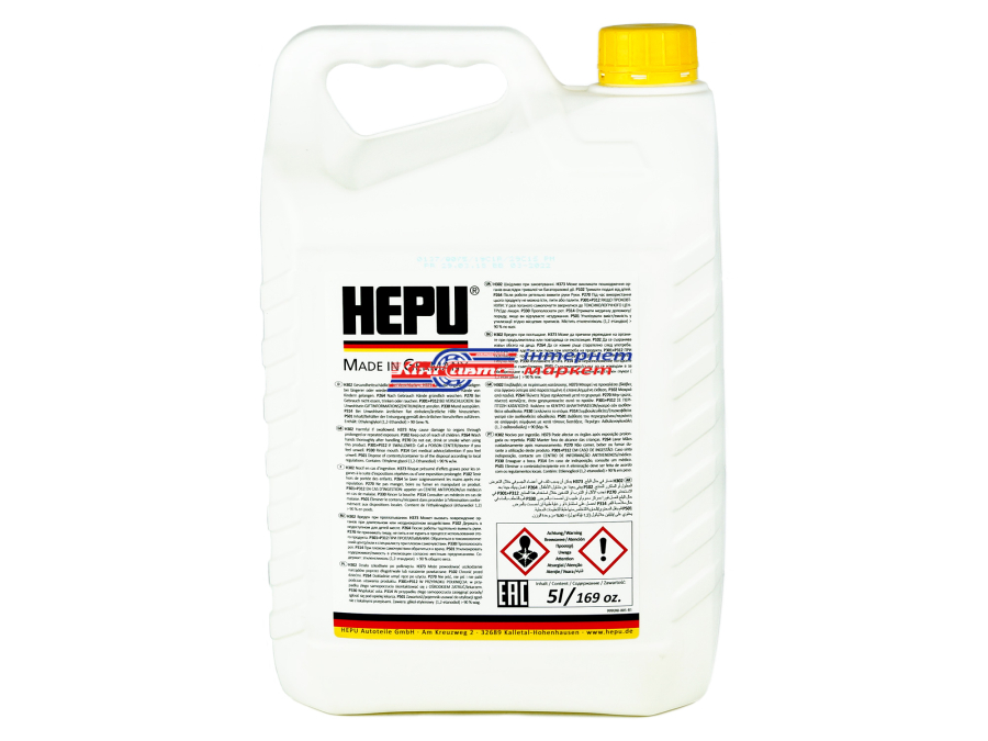 HEPU G11 5л  рідина охолоджуюча (антифріз, концентрат, жовтий)