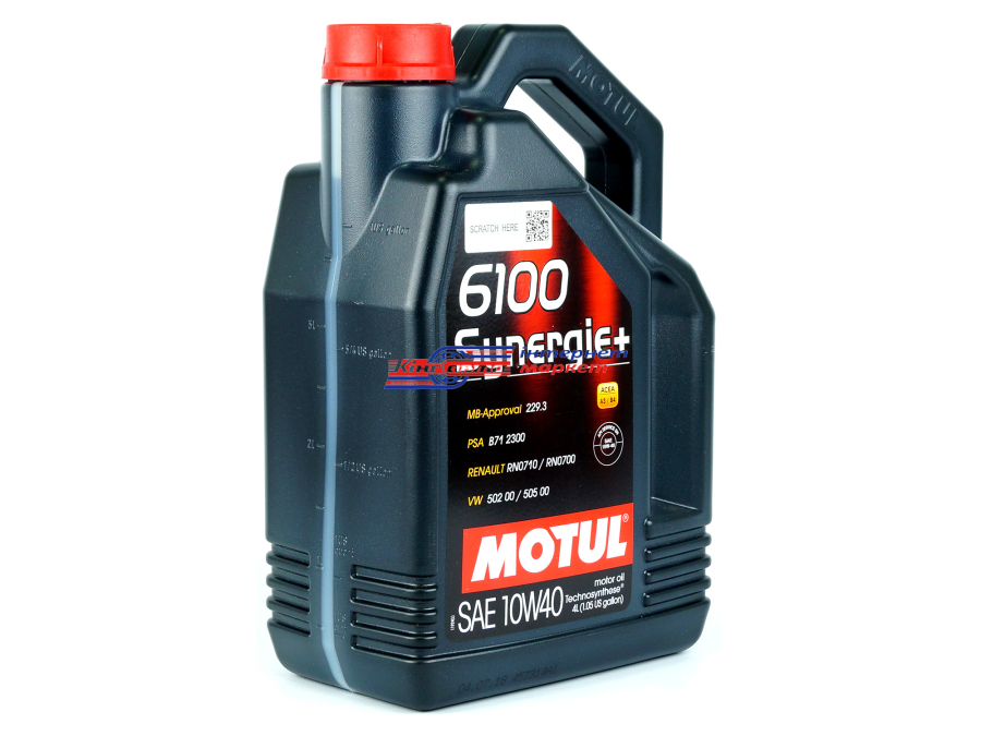 MOTUL 6100 Synergie+ 10W40 4л  олива моторна напівсинтетична
