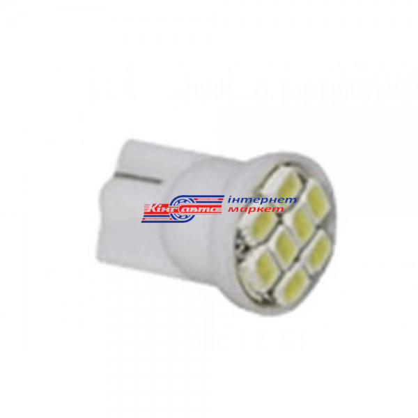 Автолампа iDial 445 Т10 8 Led 3020 SMD with lens 6000K 12V (1шт.)