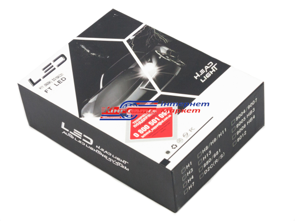 Автолампа світлодіодна Fantom FT H11 12-24V 5500K (2 шт.)