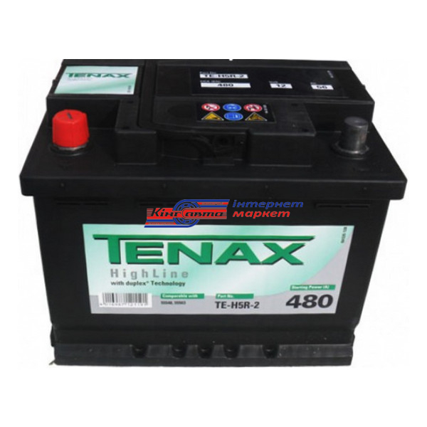 TENAX  TE-H5R-2 56Ah\480A Standart батарея акумуляторна