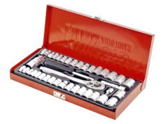 Набори інструментів комбіновані Набір інструментів комбінований KING STD 40 пр. 1/4-3/8" (дюйм/метр.)