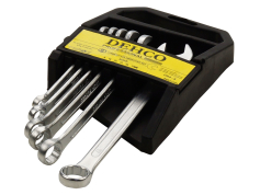 Набір ключів гайкових Набір ключів ріжково-накидних, проф. 6 пр. (8-17мм) Dehco