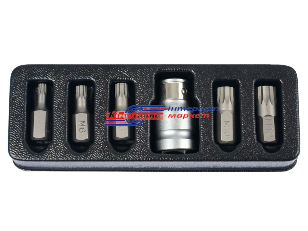 Набір біт 1/2" Spline (6 пр.) King Roy (31559)