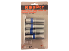 Набори головок Набір головок 6-ти гран.подовжених 1/2", 4 пр.10,12,14,16 мм King Roy (30178)