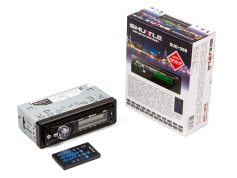 Автомагнітоли Автомагнітола Shuttle SUD-388 Black/Green USB/SD ресивер