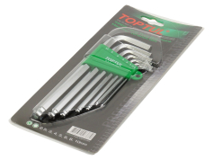 Набір ключів кутових, Torx, Hex Набір ключів кутових Hex TOPTUL 7 пр. (подовжені)