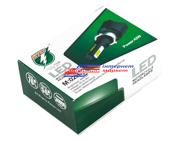 Лампи світлодіодні  MOTO-02H/DC/ 4 COB/42-21W/ 4600-2300 lm/6500К (1 шт.)
