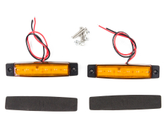 Для вантажівок Габарит TK 24V 6-ти діодний жовтий (2шт.)
