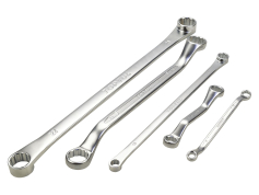 Ключ накидний TOPTUL ключ накидний двосторонній під кутом 75° 17х19 мм