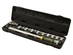 Вимірювальний інструмент Ключ динамометричний 40-210Nm 1/2 зі змінними насадками