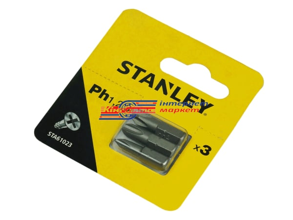 Набір біт PH 1,2,3  L=25 мм 3 од. Stanley (STA61023)