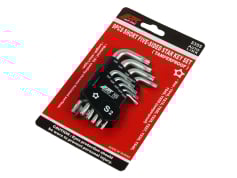 Набір ключів кутових, Torx, Hex Набір ключів 5-променевих з отвором, Г-подібних 9 пр. (ТS10-ТS50), 5355 JTC