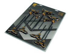 Набір ключів кутових, Torx, Hex Набір ключів TORX VOREL : тип "Т", Т10-T50, L= 100-200 мм, Cr-V 6150, 9 шт