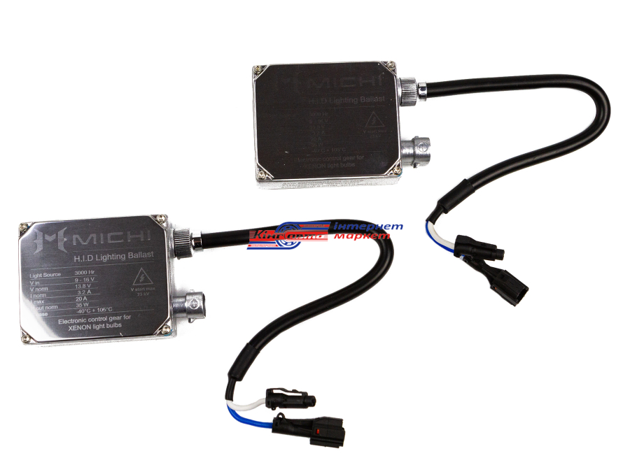 Автолампа біксенонова Michi H4 12V/35W 6000K (2 шт.)