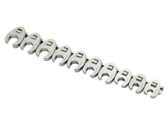 Набір ключів гайкових Набір ключів розрізних односторонніх 10 пр. 3/8" (10-19 мм) Toptul