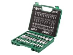 Набори головок із насадками Набір головок торцевих з бітами Torx 34 пр. 1/2"-1/4"-3/8" (внутр./зовн.) Hans (9634T)