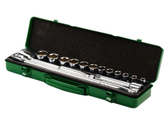 Набори інструментів комбіновані Набір інструментів комбінований 15 пр. (1/2") Toptul