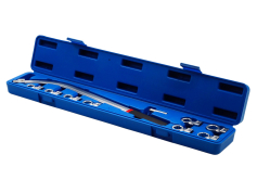 Набір ключів гайкових Набір ключів накидних (з подовженим зігнутим воротком, у кейсі) 10 пр. RockForce