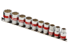 Набори головок Набір головок торцевих на планці 12 гр. 10 пр. 3/8", MTX Master (135959)