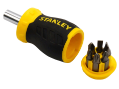 Набори викруток Викрутка укорочена з бітами STANLEY 7 од.