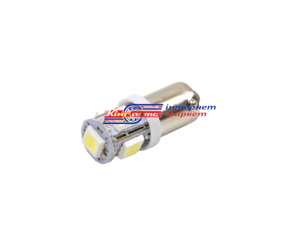 Автолампа iDial 459 T4 BA9s 5leds 5050SMD 6000K 12V (1 шт.)