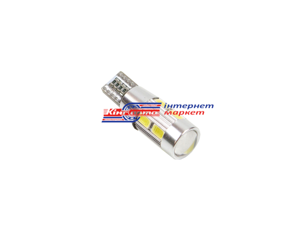Автолампа iDial 487 Т10 10 Led 3030 SMD 6000K 12V Canbus (1шт.)