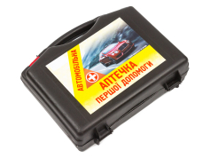 Аптечки Аптечка автомобільна Першої допомоги пластмасовий футляр (23 шт.)