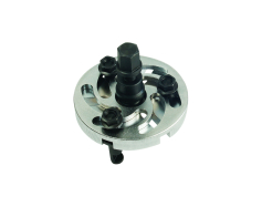 Спецінструмент Знімач шківа в ГРС двигуна, універсальний 3-лапковий YATO: тримач веретена- М17, Ø=50-80 мм, 6 полож