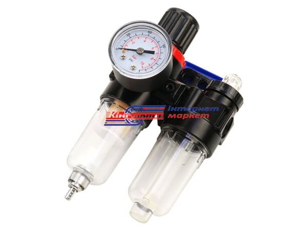 Фільтр компресора 2 в1 "Intertool" 1/4 "з редуктором