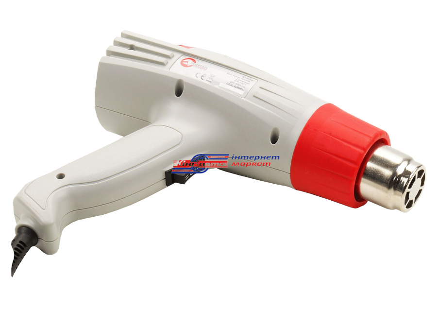 Фен технічний Intertool 2000Вт, 2 режими, 400-600С, 300-500л / хв DT-2416