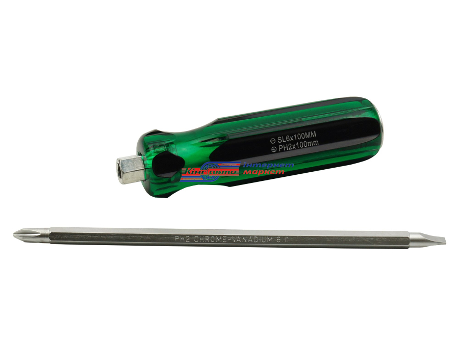 Викрутка KING STD PH2хSL6.5х100мм