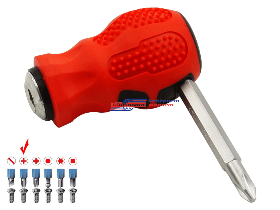 Викрутка KING STD PH2+SL5х38мм