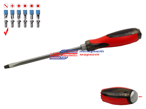Викрутка силова KING STD SL6.5х150мм KS-1417