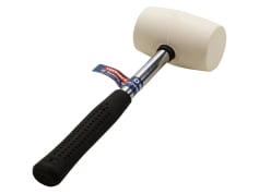 Молотки та сокири Киянка біла гума, металева ручка 550г, 65 мм, Technics (39-012)